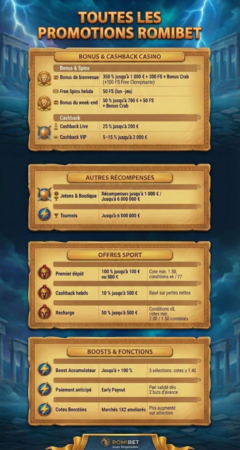 Romibet Casino bonus