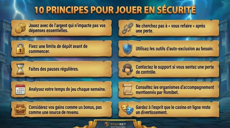 Romibet Casino jeu responsable
